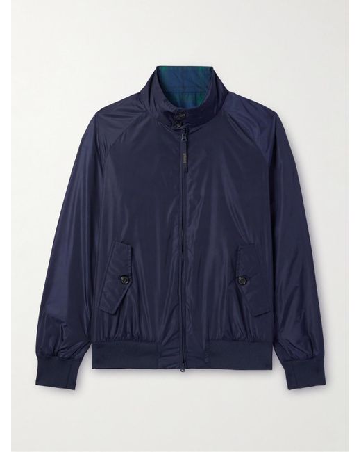 Baracuta Blue Reversible Shell Harrington Jacket for men