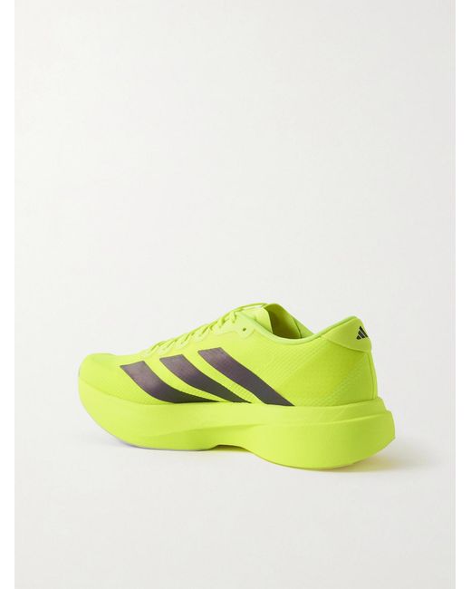 Adidas Originals Yellow Adizero Evo Sl Striped Ripstop Running Sneakers for men