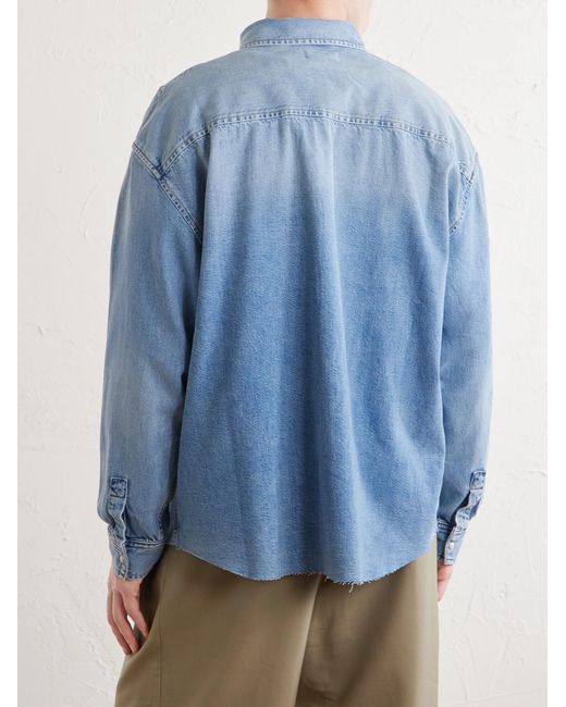 FRAME Blue Denim Shirt for men