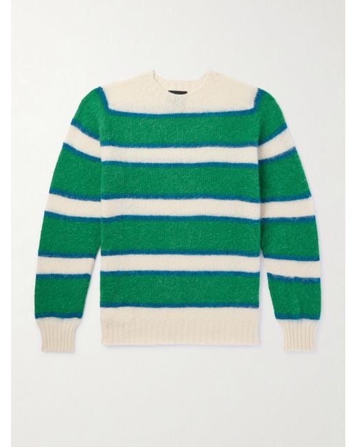 Howlin' By Morrison Green Absolute Belter Striped Wool Sweater for men