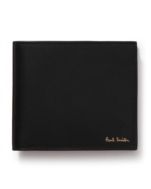 Paul Smith Black Leather Billfold Wallet for men