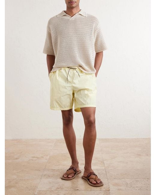 A Kind Of Guise Natural Volta Straight-Leg Shell Drawstring Shorts for men