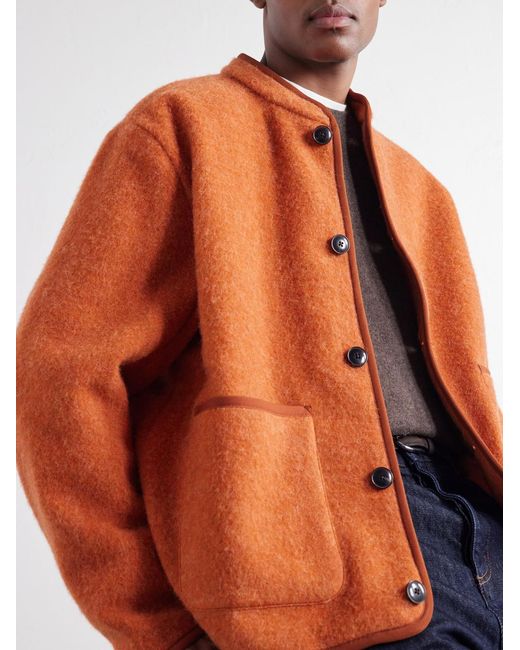 A Kind Of Guise Orange Yebra Virgin Wool Jacket for men
