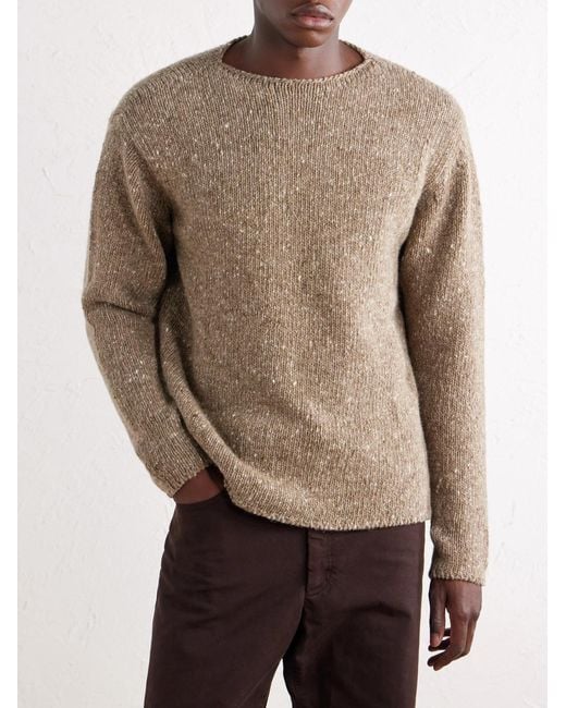 Auralee Natural Wool Sweater for men