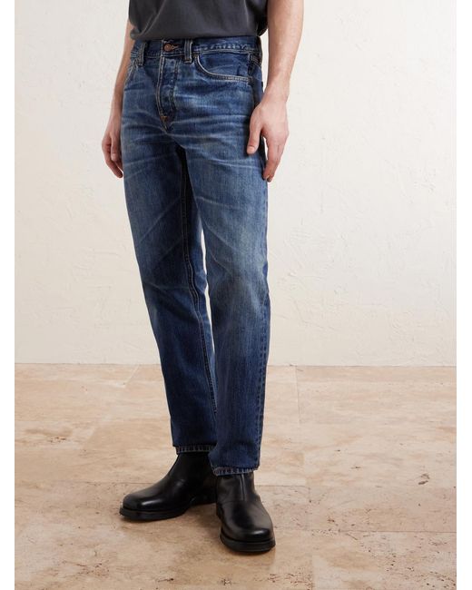 Nudie Jeans Blue Steady Eddie Ii Slim-fit Organic Jeans for men