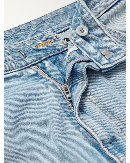 Givenchy Blue Wide-Leg Carpenter Denim Shorts for men