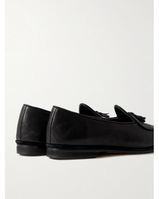 Rubinacci Marphy Loafers aus Leder mit Troddeln in Black für Herren