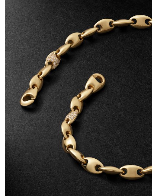 M. Cohen Black Neo 18-Karat Diamond Chain Bracelet for men