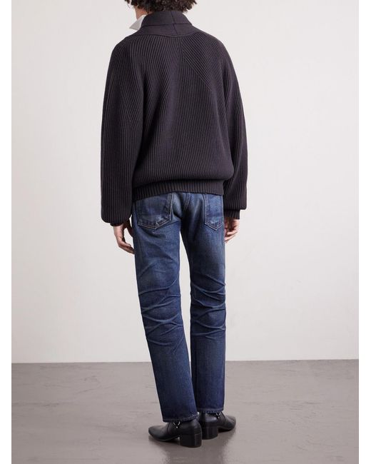 Tom Ford Blue Straight-leg Selvedge Jeans for men