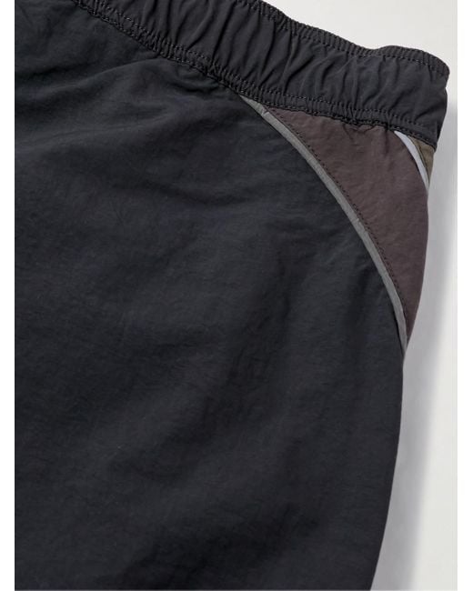 ERL Blue Ufo Wide-Leg Striped Shell Trousers for men