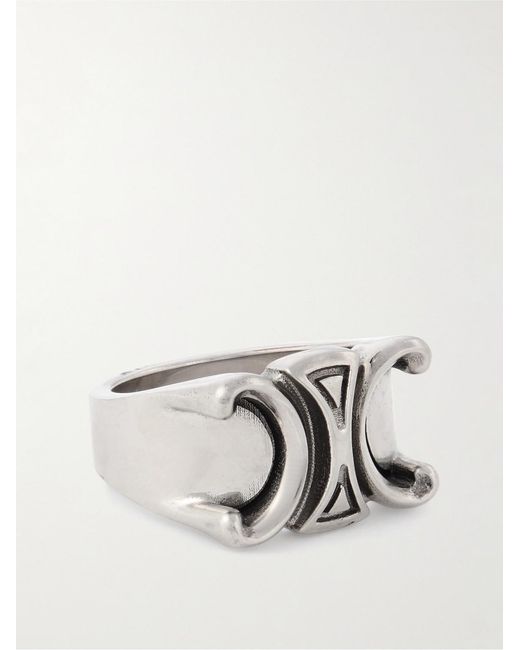 Céline Triomphe Silver-Tone Ring in Natural für Herren
