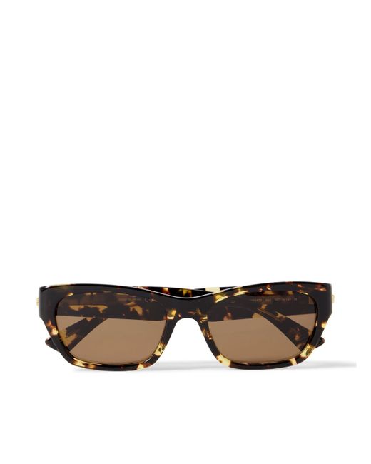 Bottega Veneta Brown Square-Frame Tortoiseshell Acetate Sunglasses for men