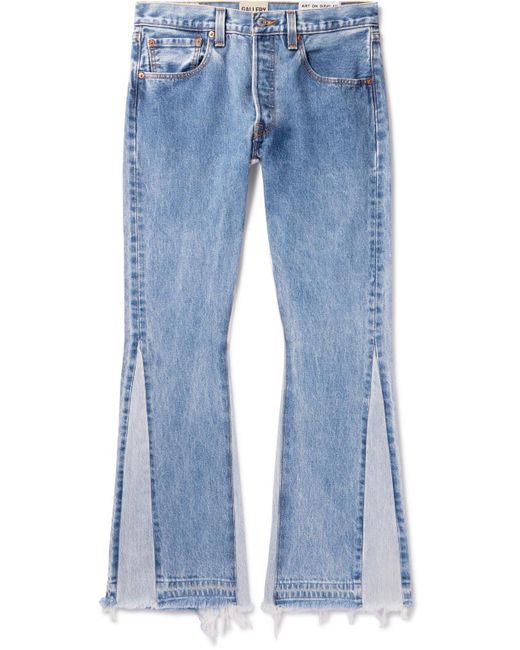 GALLERY DEPT. Blue La Flare Distressed Two-tone Jeans for men