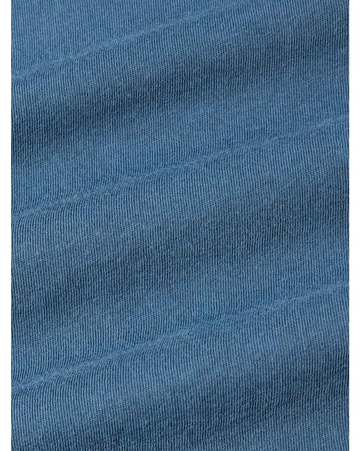 James Perse Blue Combed Cotton-Jersey T-Shirt for men