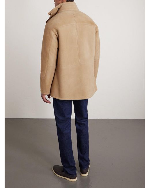 Loro Piana Natural Shearling Jacket for men