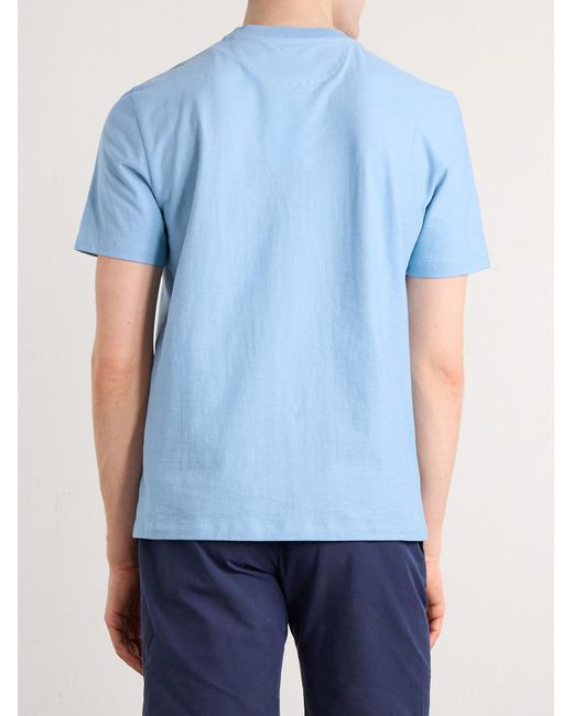 Paul Smith Blue Cotton-jersey T-shirt for men