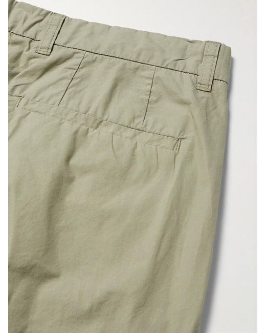 Norse Projects Green Benn Straight-leg Pleated Cotton Trousers for men