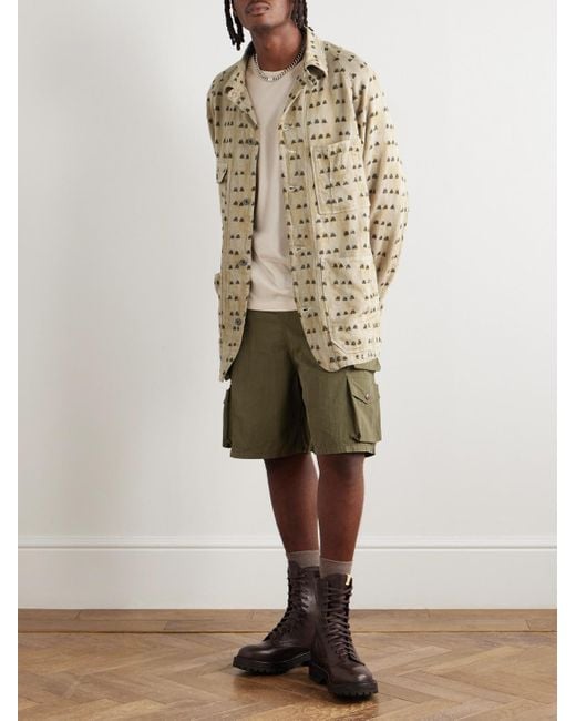 Kapital Natural Cotton-jacquard Overshirt for men