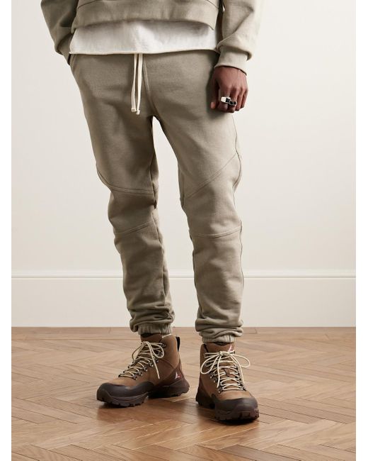 John Elliott Natural Studio Fleece Escobar Slim-fit Tapered Cotton-jersey Sweatpants for men