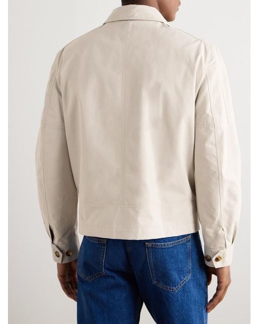 Brunello Cucinelli Natural Cotton-Blend Twill Jacket for men