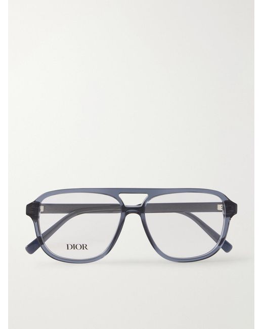 Dior Diorbotanicao A1I Aviator-Style Acetate Optical Glasses in Blue für Herren