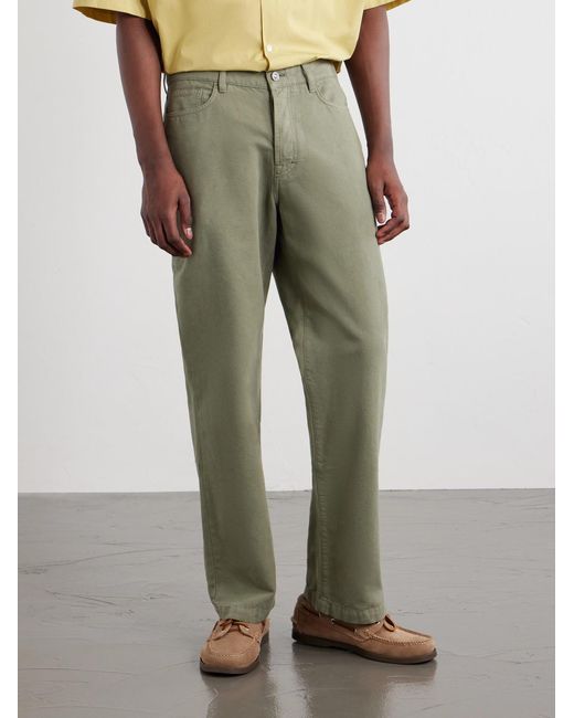 Mr P. Green Edward Straight-Leg Linen Trousers for men