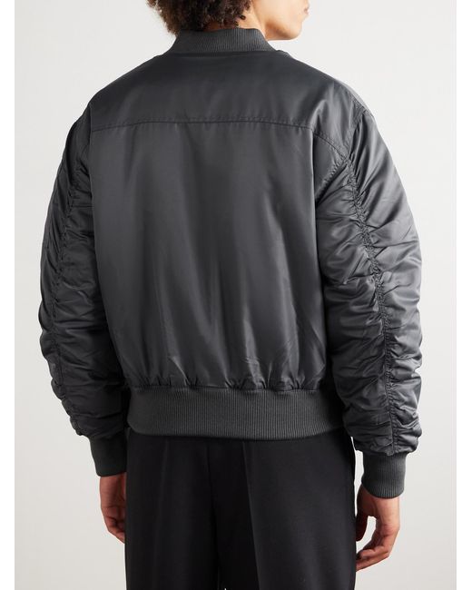 Officine Generale Gray Javier Shell Bomber Jacket for men