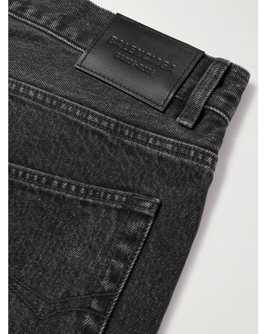 Balenciaga Black Straight-leg Organic Jeans for men