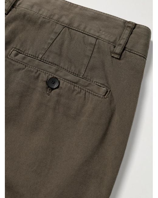Mr P. Green Samuel Slim-Fit Straight-Leg Organic Cotton-Twill Cargo Trousers for men