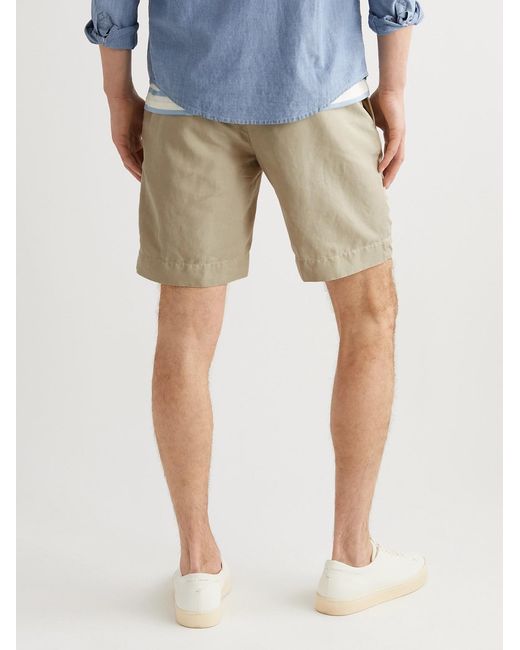 Slowear Natural Slim-Fit Linen And Cotton-Blend Shorts for men