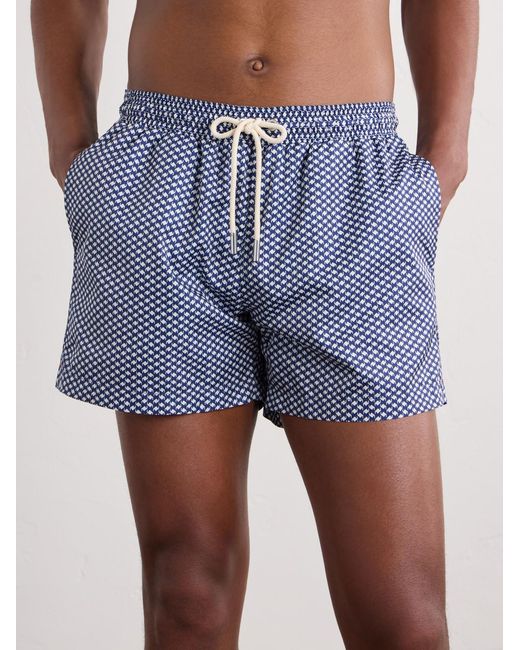 Orlebar Brown Blue Jack Ii Straight-Leg Mid-Length Printed Swim Shorts for men