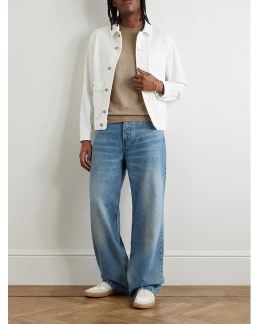 Altea White Denim Jacket for men