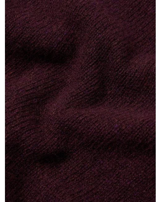 Pullover in lana Shetland di Kingsman in Purple da Uomo