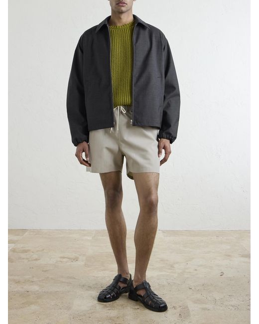 Auralee Black Wool Blouson Jacket for men