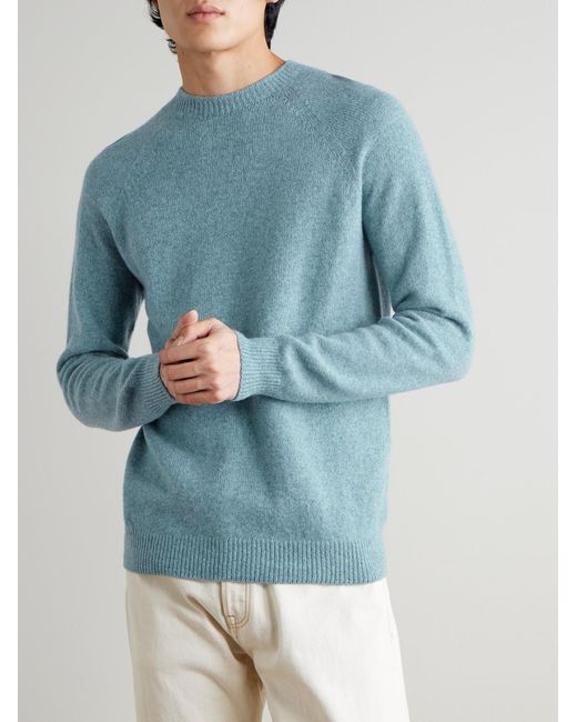 Wool Sweater di Sunspel in Blue da Uomo