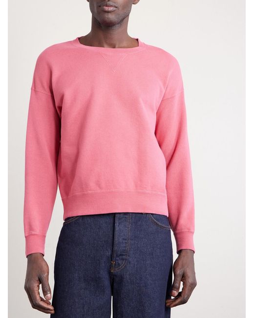 Visvim Pink Jumbo Sb Cotton-Jersey Sweatshirt for men