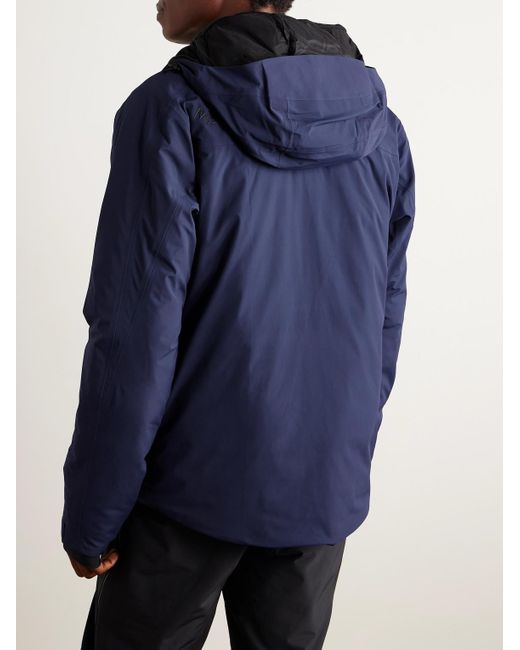 Aztech Mountain Blue Hayden Padded Hooded Ski Jacket for men