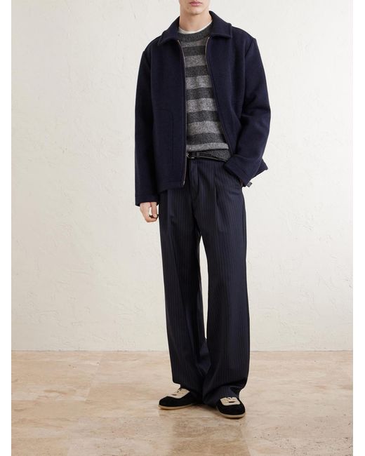 Private White V.c. Blue The Civvy Merino Wool And Cashmere-Blend Jacket for men