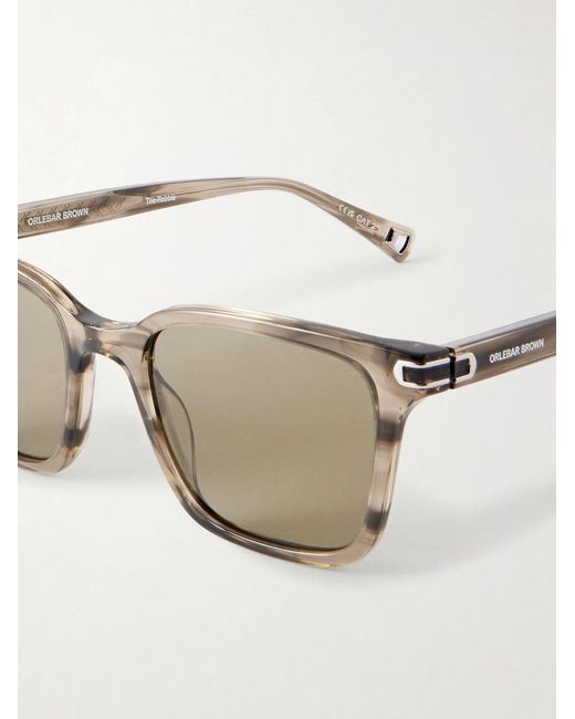 Orlebar Brown Natural Robbie D-Frame Acetate Sunglasses for men