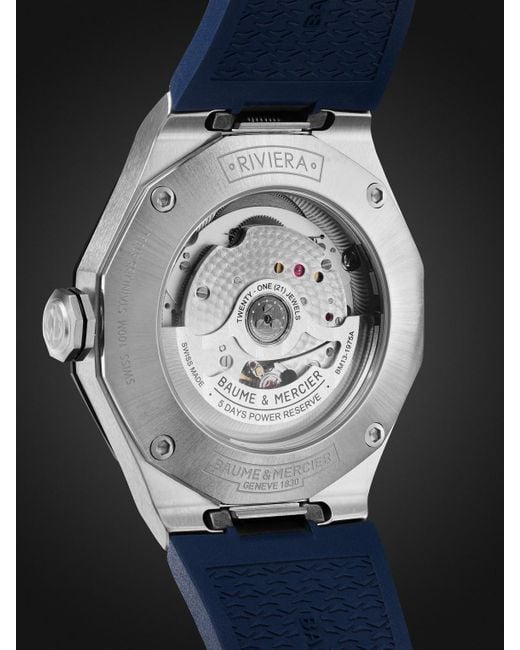 Baume & Mercier Blue Riviera Automatic Stainless Steel Watch, Ref. M0a10701 for men