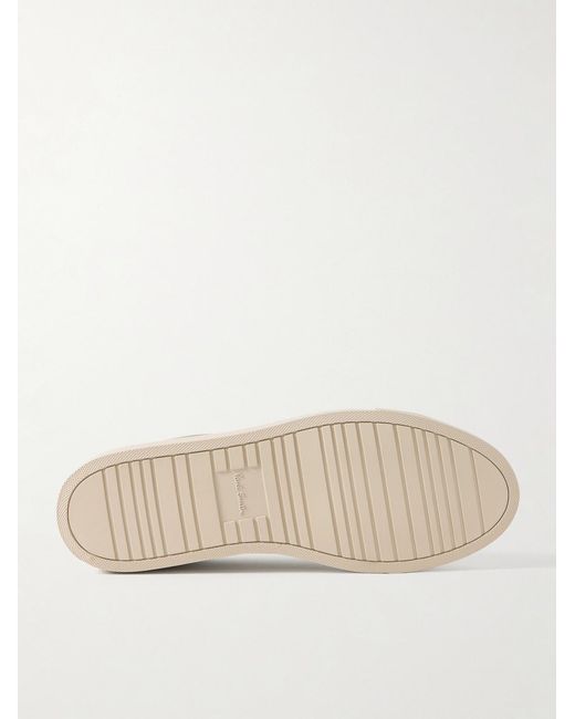 Paul Smith Natural Basso Lux Suede-Trimmed Leather Sneakers for men