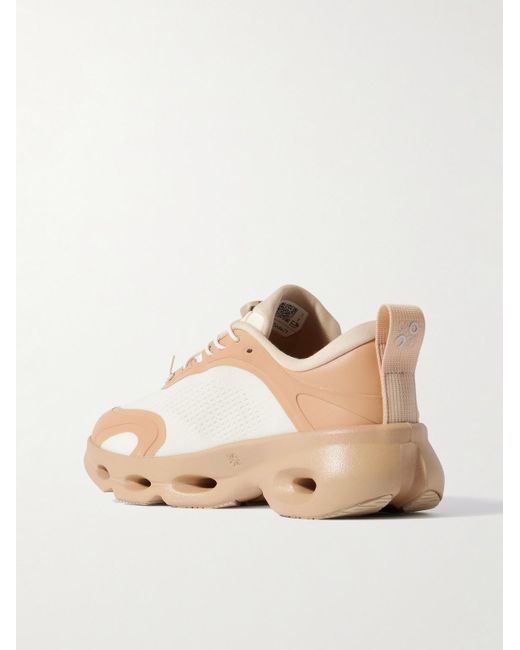 Loewe Natural On Cloudsolo Rubber-Trimmed Mesh Sneakers for men