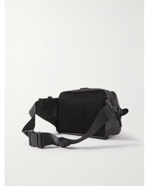 Porter-Yoshida and Co Black Potr Ride Webbing-trimmed Shell Belt Bag for men