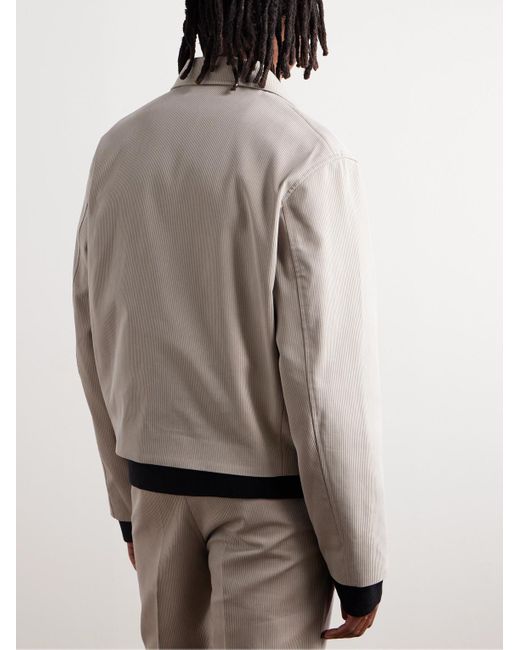 Our Legacy White Mini Pinstriped Cotton-blend Jacket for men