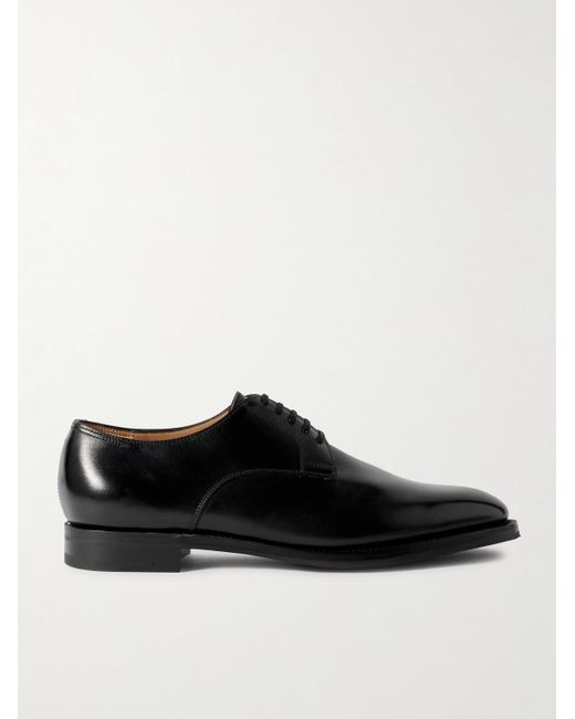 John Lobb Black Tenby Leather Derby Shoes for men