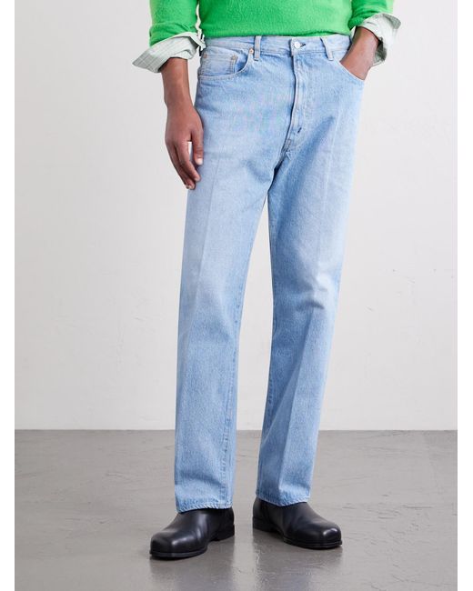 Kaptain Sunshine Blue Skate Shoecut Straight-leg Denim for men