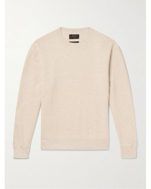 Beams Plus Sweatshirt aus Baumwoll-Jersey in Natural für Herren