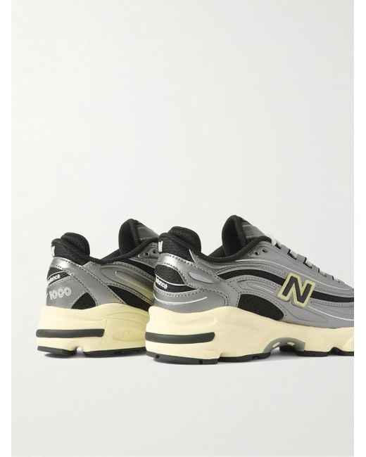 New Balance Metallic 1000 Sl Leather And Mesh Sneakers for men