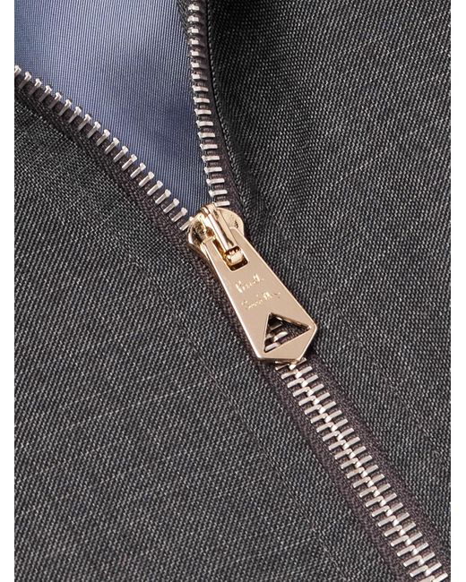Paul Smith Gray Checked Wool Bomber Jacket for men