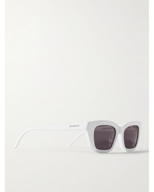 Givenchy White D-Frame Acetate Sunglasses for men